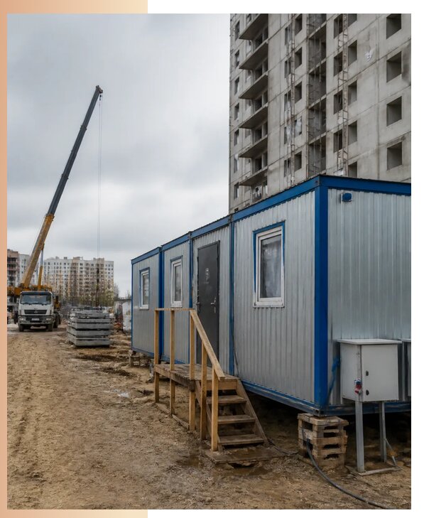 Аренда строительных вагончиков для рабочих в Красном Сулине